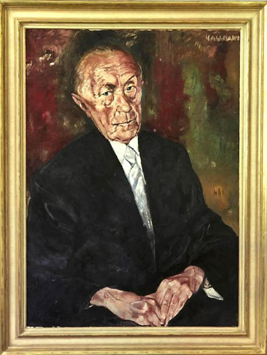 V galerii v prvním patře Spolkového kancléřství visí portréty všech bývalých německých spolkových kancléřů. Konrada Adenauera (1949–1963) ztvárnil malíř Hans Jürgen Kallmann, proslulý portréty významných osobností.