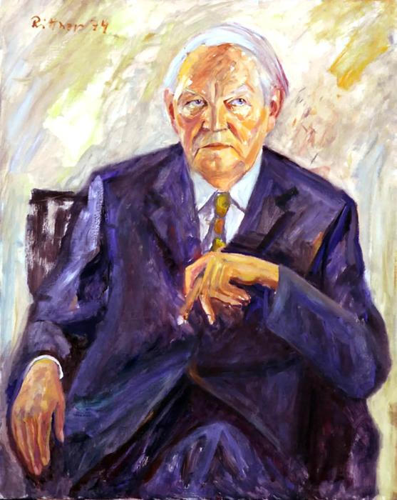 Malíř Günter Rittner dával přednost portrétům herců a operních pěvců. Na jeho plátnech se však objevili i politici, například kancléř Ludwig Erhard  (1963–1966), zachycený se svým typickým doutníkem.