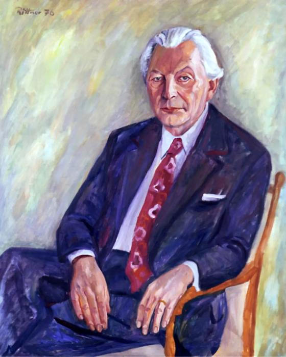 Günter Rittner je také autorem uvolněného portrétu bývalého spolkového kancléře Kurta Georga Kiesingera (1966–1969).