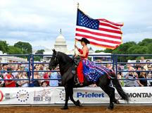 Visitors attend The Great American State Fair