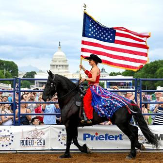 Visitors attend The Great American State Fair