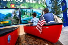 Visitors attend The Great American State Fair
