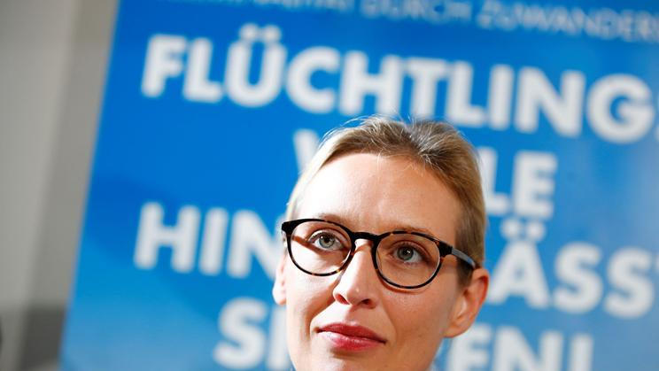 Šéfka Alternativy pro Německo (AfD) Alice Weidelová.
