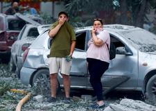 Aftermath of overnight Russian missile and drone strikes, in Kyiv