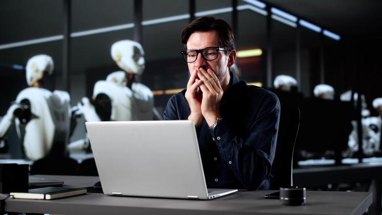 Ai,Robot,Replacing,Human,Roles,In,Business,With,Efficiency,And