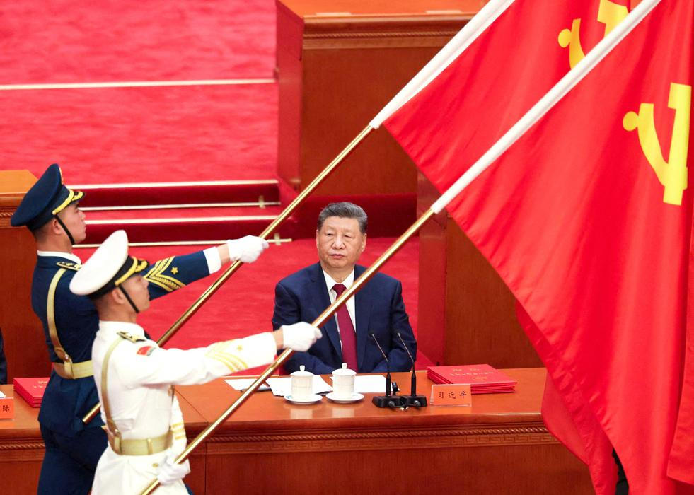 Ceremony marking the 105th anniversary of the Communist Party of China, in Beijing