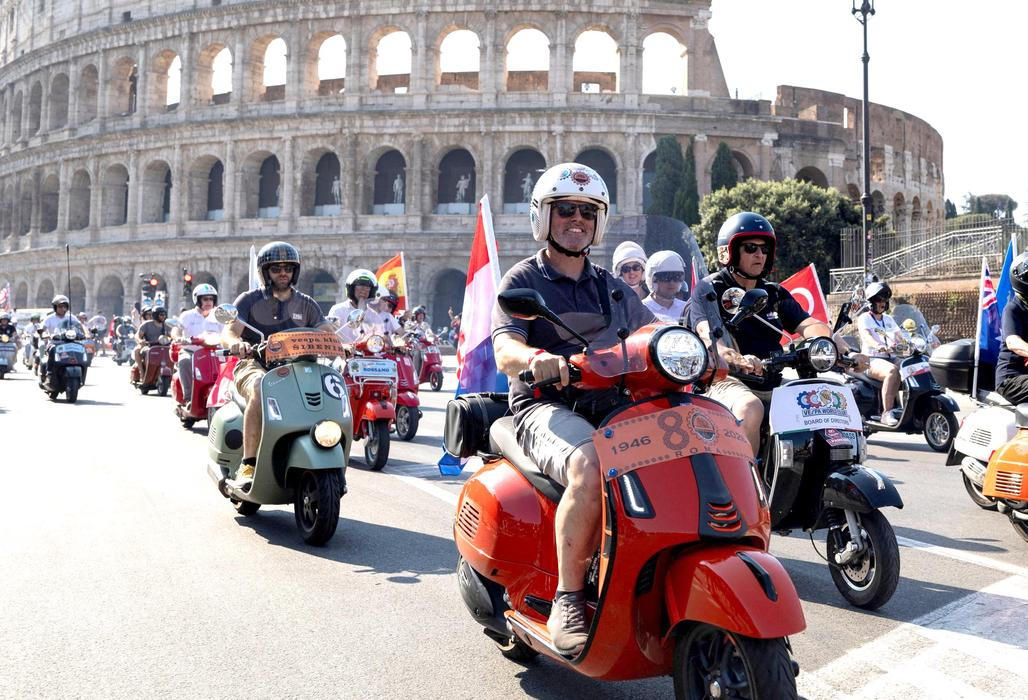 Vespa turns 80 with four-day Rome celebration, parade through capital