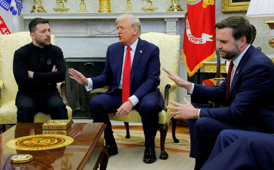 Zelenskyj, Trump a Vance