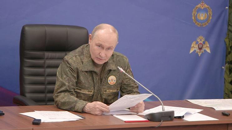 Russia's President Putin visits armed forces' command post amid Russia-Ukraine conflict