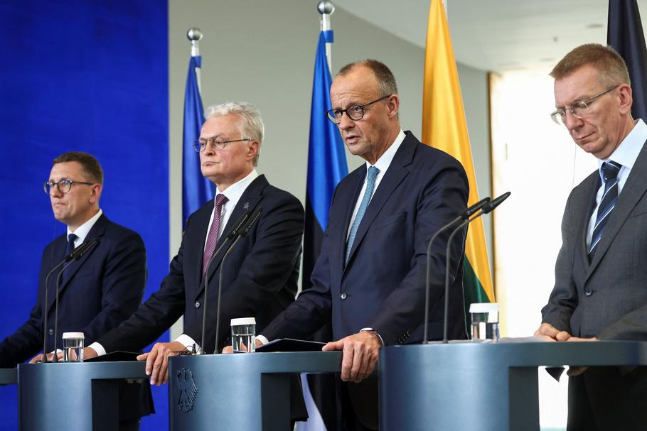 German Chancellor Friedrich Merz receives leaders of the Baltic states in Berlin