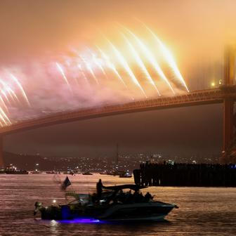 The United States celebrates its 250th anniversary on Independence Day in San Francisco