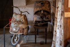 Muzeum historických motorek a strojů v Hradčanech na Prostějovsku