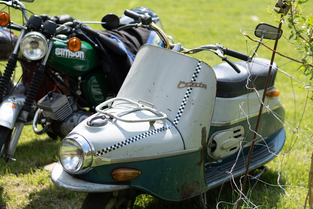 Muzeum historických motorek a strojů v Hradčanech na Prostějovsku