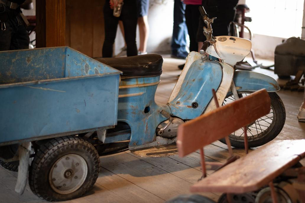 Muzeum historických motorek a strojů v Hradčanech na Prostějovsku