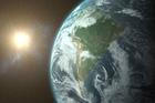 Planet,Earth,Against,Bright,Sun