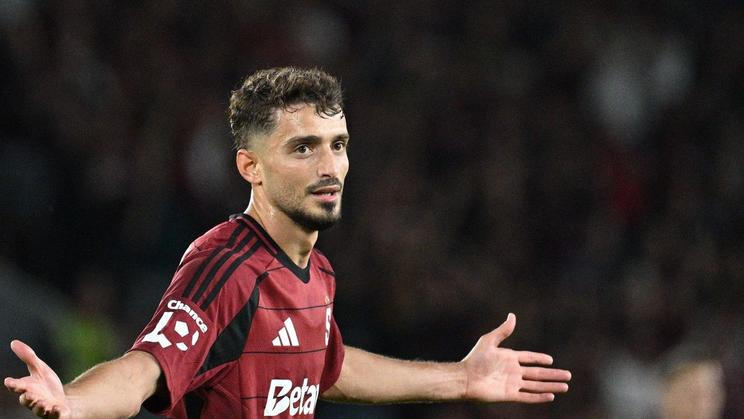 Útočník pražské Sparty Albion Rrahmani při utkání se Zlínem