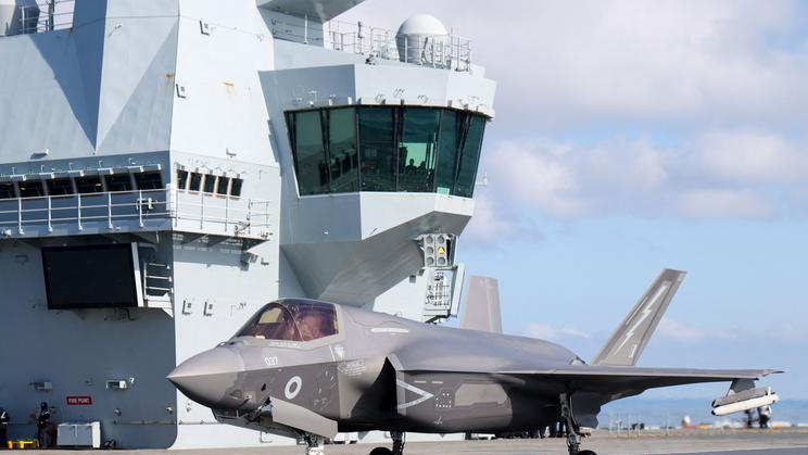British MOD says Royal Navy F-35B fighters intercepted a Russian Tu-142 military aircraft over Norwegian Sea