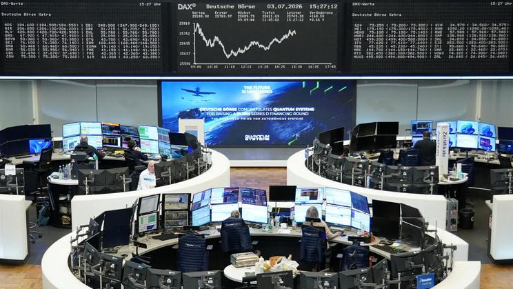 German share price index DAX graph is pictured at the stock exchange in Frankfurt