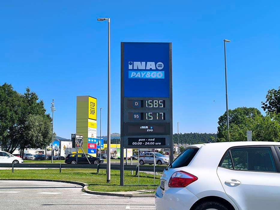 Ceny PHM při cestě do Chorvatska