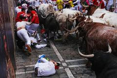 APTOPIX Spain Running of the Bulls