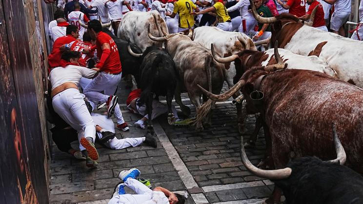 APTOPIX Spain Running of the Bulls