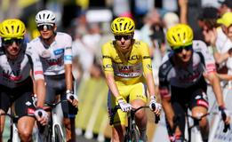 Tadej Pogačar na konci čtvrté etapy Tour de France 2026