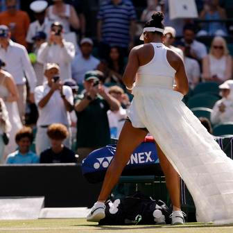 Naomi Ósakaová před čtvrtfinále Wimbledonu 2026