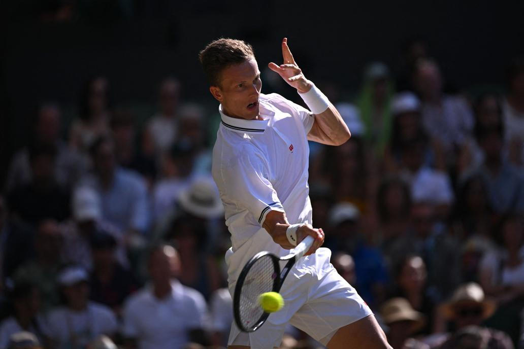 Jiří Lehečka v osmifinále Wimbledonu 2026