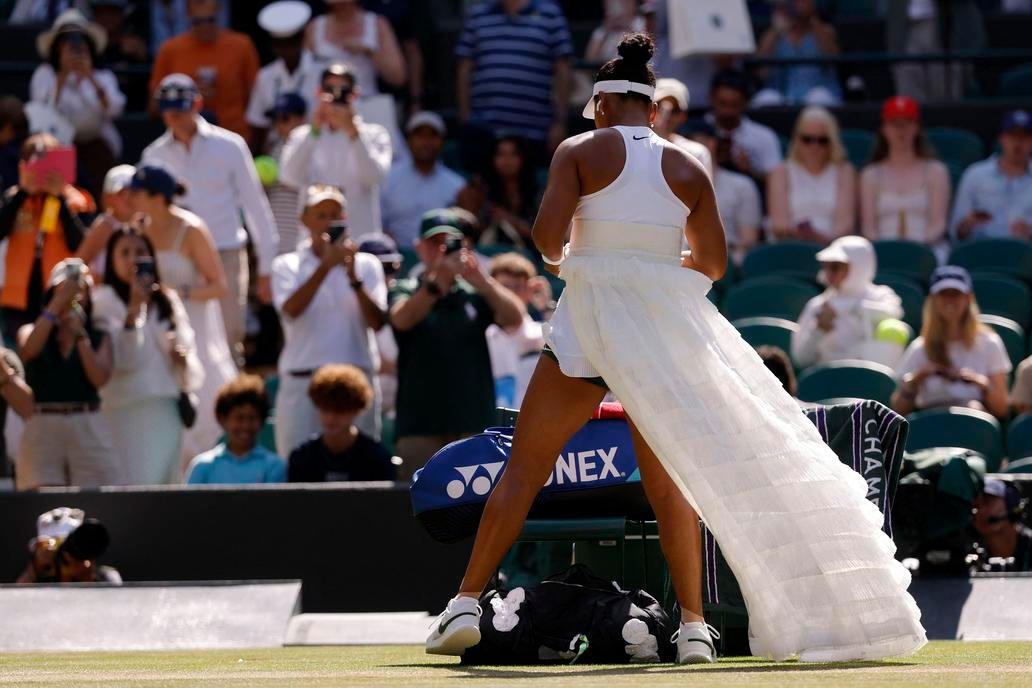 Naomi Ósakaová před čtvrtfinále Wimbledonu 2026