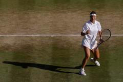 Radost Karolíny Muchové ve čtvrtfinále Wimbledonu 2026