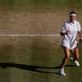 Radost Karolíny Muchové ve čtvrtfinále Wimbledonu 2026