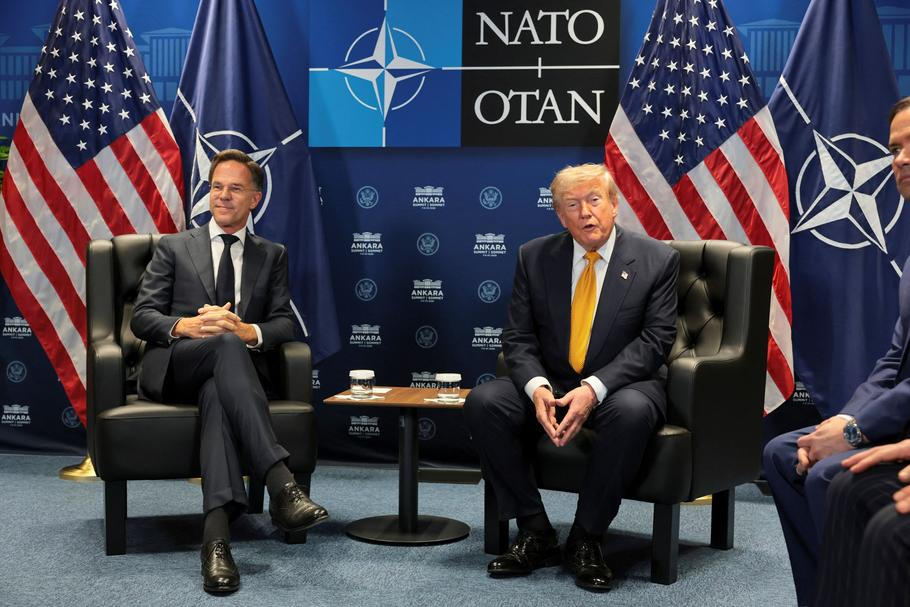 U.S. President Donald Trump attends the NATO summit in Ankara