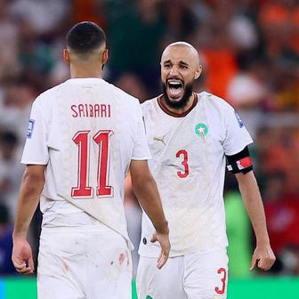 Marocký obránce Nussajír Mazráví na MS 2026