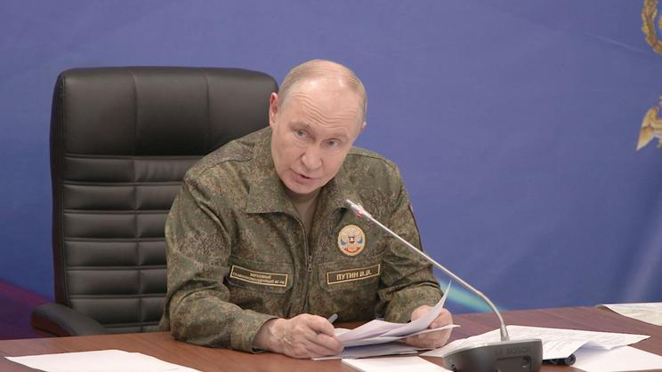 Russia's President Putin visits armed forces' command post amid Russia-Ukraine conflict