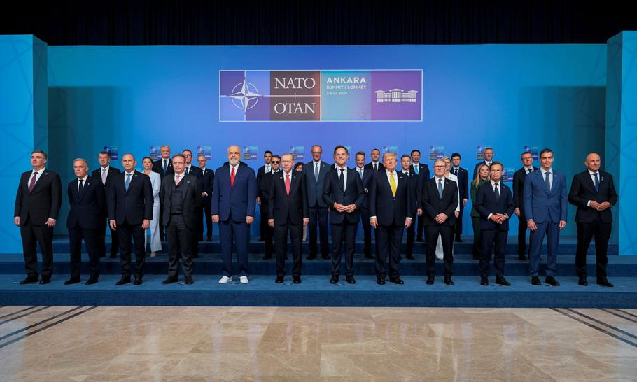 U.S. President Donald Trump attends the NATO summit in Ankara