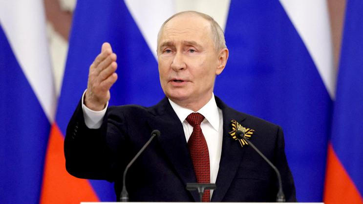 Russian President Vladimir Putin holds a press conference in Moscow