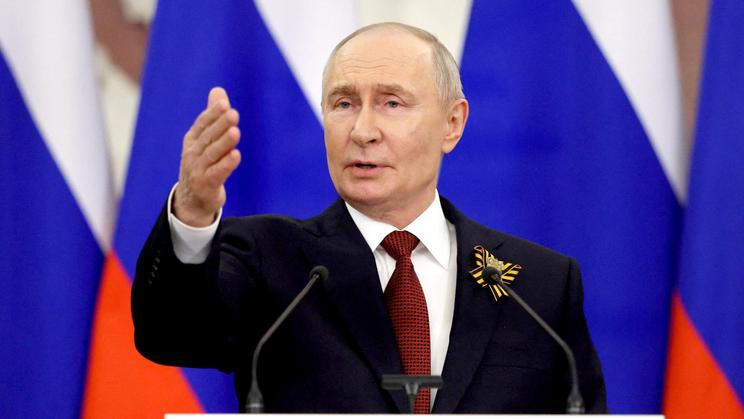 Russian President Vladimir Putin holds a press conference in Moscow