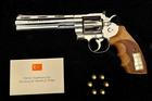 A gun gifted by Turkish President Recep Tayyip Erdogan to Lithuanian President Gitanas Nauseda at NATO summit