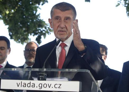 Premiér Andrej Babiš při půlročním bilancování své vlády, 9. července 2026.