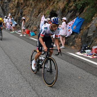 Remco Evenepoel v šesté etapě Tour de France 2026
