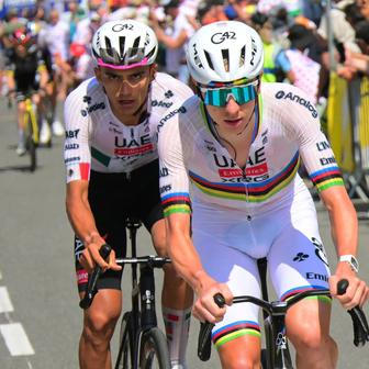 Tadej Pogačar a Isaac del Toro v šesté etapě Tour de France 2026