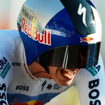 Florian Lipowitz v týmové časovce na Tour de France 2026