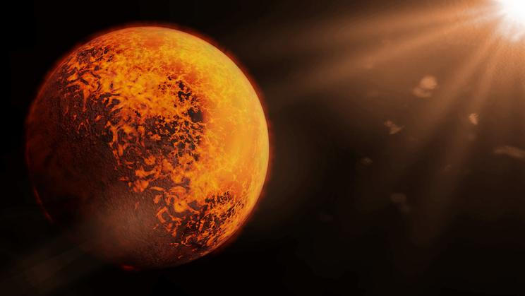 Slapově uzamčená exoplaneta: jedna strana je neustále vystavena žáru její hvězdy, druhá je věčně zmrzlá.