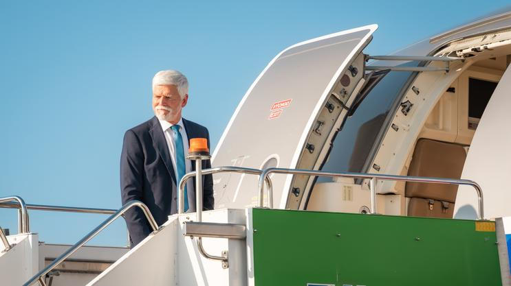 Prezident Petr Pavel před odletem ze summitu NATO v Ankaře, 8. července 2026