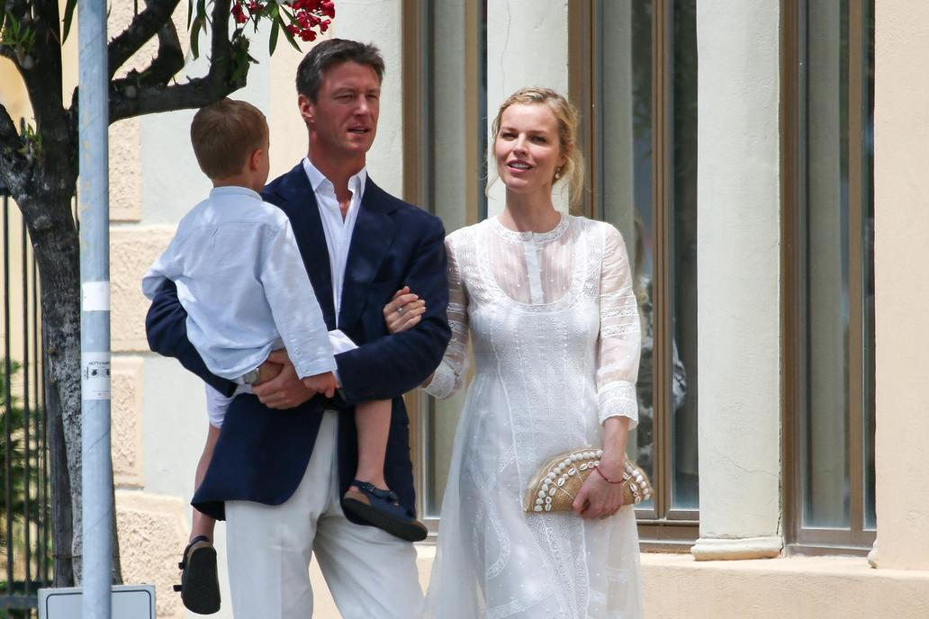 EXCLUSIVE: Iconic model Eva Herzigova was christened at the same time when her son George was given First Communion