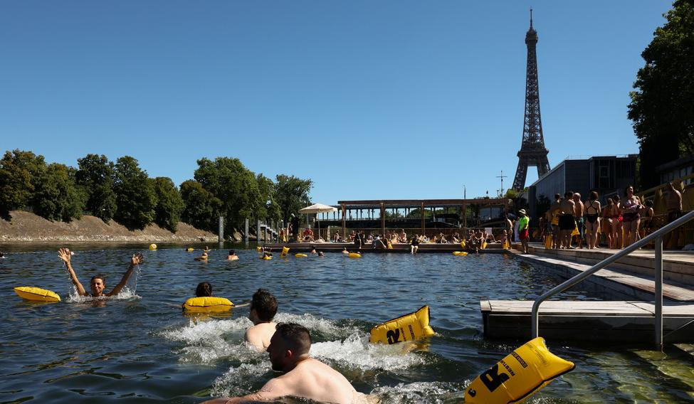 The River Seine opens for public swimming at three sites in Paris