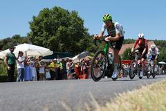Český cyklista Jakub Otruba v osmé etapě Tour de France 2026