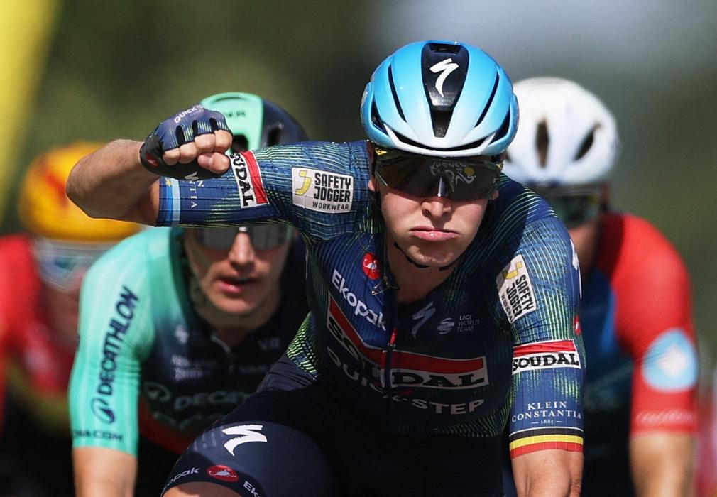 Tim Merlier v cíli osmé etapy Tour de France 2026