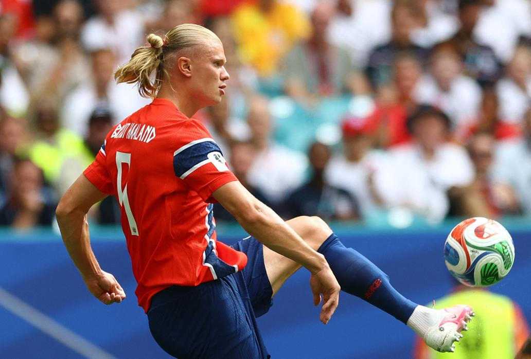 Erling Haaland ve čtvrtfinále MS 2026 Anglie - Norsko