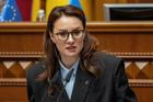 FILE PHOTO: A newly appointed Ukrainian Prime Minister Yulia Svyrydenko attends a session of Ukrainian parliament in Kyiv